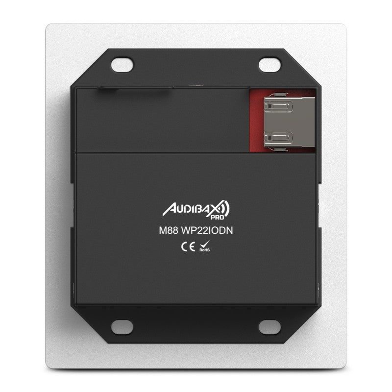 Audibax Pro M88 WP22IODN - Panel de control Dante 2x2 con entradas combo, salidas XLR y PoE - Tempo Shop
