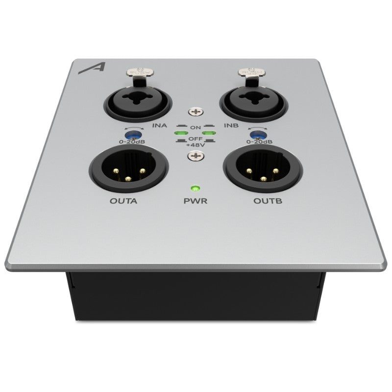 Audibax Pro M88 WP22IODN - Panel de control Dante 2x2 con entradas combo, salidas XLR y PoE - Tempo Shop