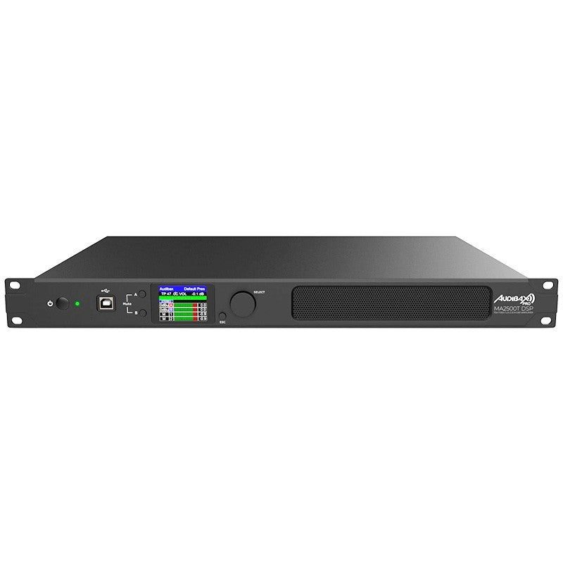 Audibax Pro MA2500T DSP - Amplificador de matriz 19″ 2×300 W con DSP y control Ethernet (Low-Z/70/100 V) - Tempo Shop