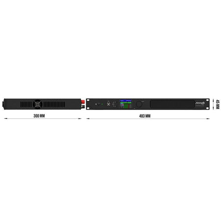 Audibax Pro MA2500T DSP - Amplificador de matriz 19″ 2×300 W con DSP y control Ethernet (Low-Z/70/100 V) - Tempo Shop