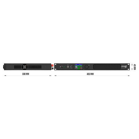 Audibax Pro MA2500T DSP Dante - Amplificador de matriz 2×300 W con DSP, Dante y control Ethernet (1U 19″) - Tempo Shop