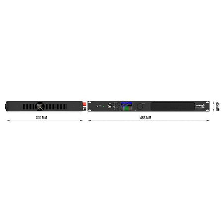 Audibax Pro MA4500T DSP Dante - Amplificador de matriz 19″ 4×300 W con DSP, Dante y control Ethernet (1U) - Tempo Shop