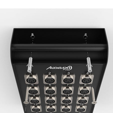 Audibax Pro MC XLR 16415 Pro - Cajetín de escenario multicore 15 m, 16 entradas XLR + 4 retornos XLR - Tempo Shop