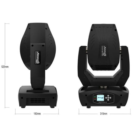 Audibax Pro Monster 200 Hybrid 2U + Flightcase — Pack de 2 cabezas móviles híbridas LED 200 W con flightcase doble - Tempo Sh