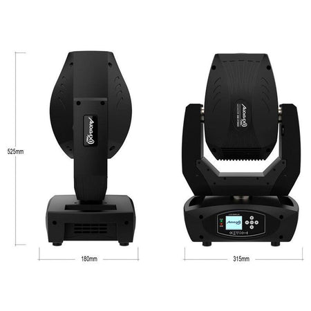 Audibax Pro Monster 200 Hybrid — Cabeza móvil híbrida LED 200 W (spot/beam con frost a wash), zoom 7–21º y 18 canales DMX - T