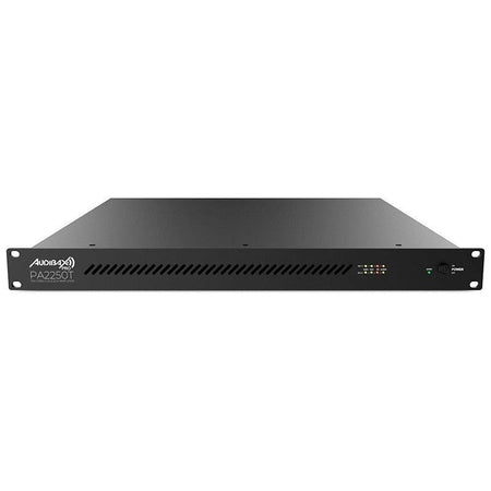 Audibax Pro PA2250T - Amplificador de instalación 19″ 2×240 W (Clase D, Low-Z/70/100 V) con control por zonas - Tempo Shop