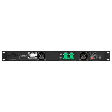 Audibax Pro PA2250T - Amplificador de instalación 19″ 2×240 W (Clase D, Low-Z/70/100 V) con control por zonas - Tempo Shop