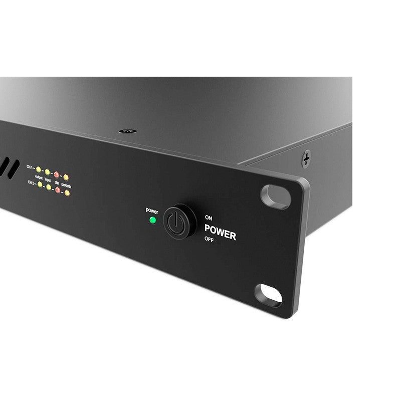 Audibax Pro PA2500T - Amplificador de instalación 19″ 2×500 W (Clase D, Low-Z/70/100 V) - Tempo Shop