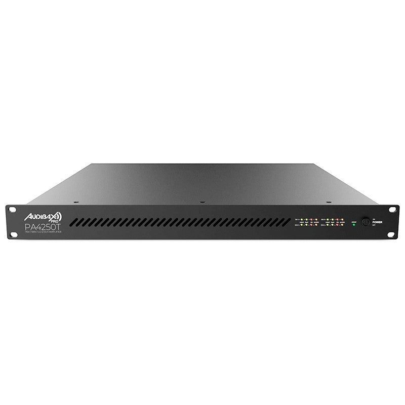 Audibax Pro PA4250T - Amplificador de instalación 19″ 4×240 W (Clase D, Low-Z/70/100 V) - Tempo Shop