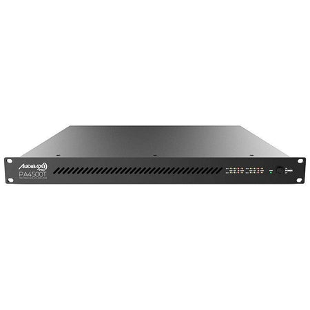 Audibax Pro PA4500T - Amplificador de instalación 19″ 4×500 W (Clase D, Low-Z/70/100 V) - Tempo Shop