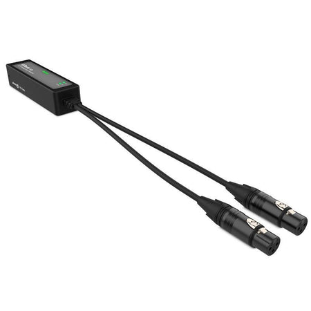 Audibax Pro R22i Dante - Adaptador Dante con 2 entradas analógicas balanceadas, 24-bit, PoE y compatibilidad AES67 - Tempo Sh