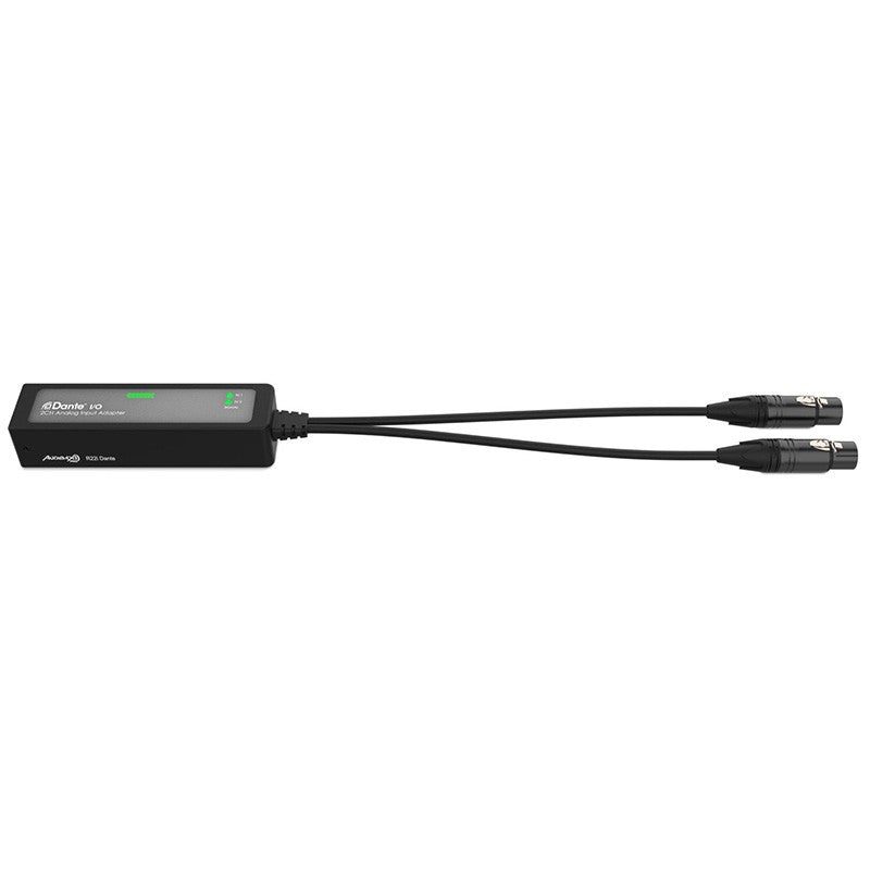 Audibax Pro R22i Dante - Adaptador Dante con 2 entradas analógicas balanceadas, 24-bit, PoE y compatibilidad AES67 - Tempo Sh