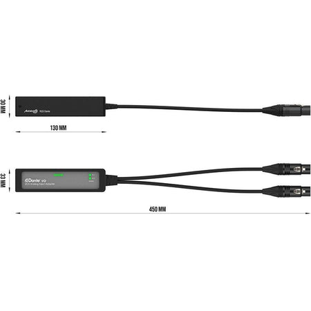 Audibax Pro R22i Dante - Adaptador Dante con 2 entradas analógicas balanceadas, 24-bit, PoE y compatibilidad AES67 - Tempo Sh