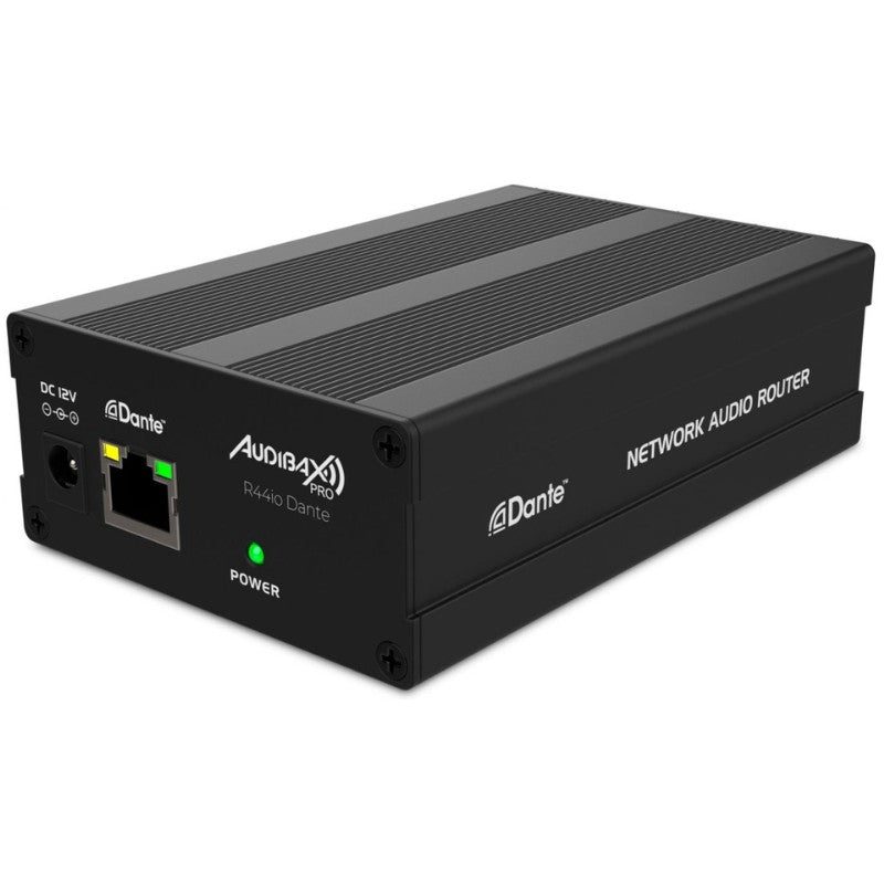 Audibax Pro R44io Dante - Interfaz 4×4 analógica/Dante compacta de 12 V para instalación y rental - Tempo Shop