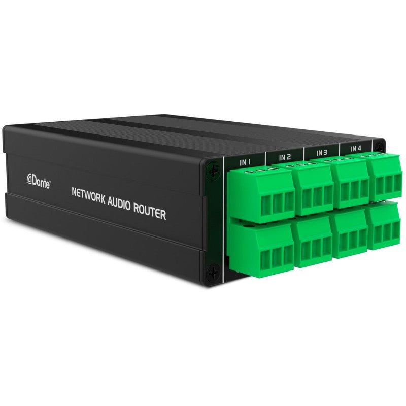 Audibax Pro R44io Dante - Interfaz 4×4 analógica/Dante compacta de 12 V para instalación y rental - Tempo Shop