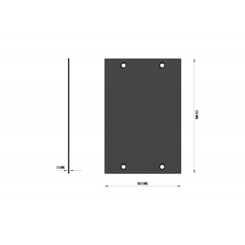 Audibax Pro Rack Blank Panel 3U 2S - Panel Ciego 19 Pulgadas - Tempo Shop