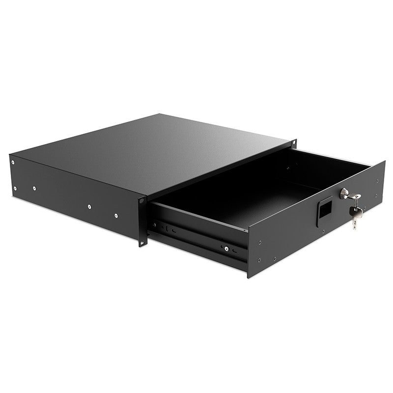 Audibax Pro Rack Drawer 2U 370 K - Cajón Extraíble con Llave - Tempo Shop