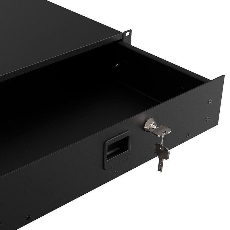 Audibax Pro Rack Drawer 2U 370 K - Cajón Extraíble con Llave - Tempo Shop