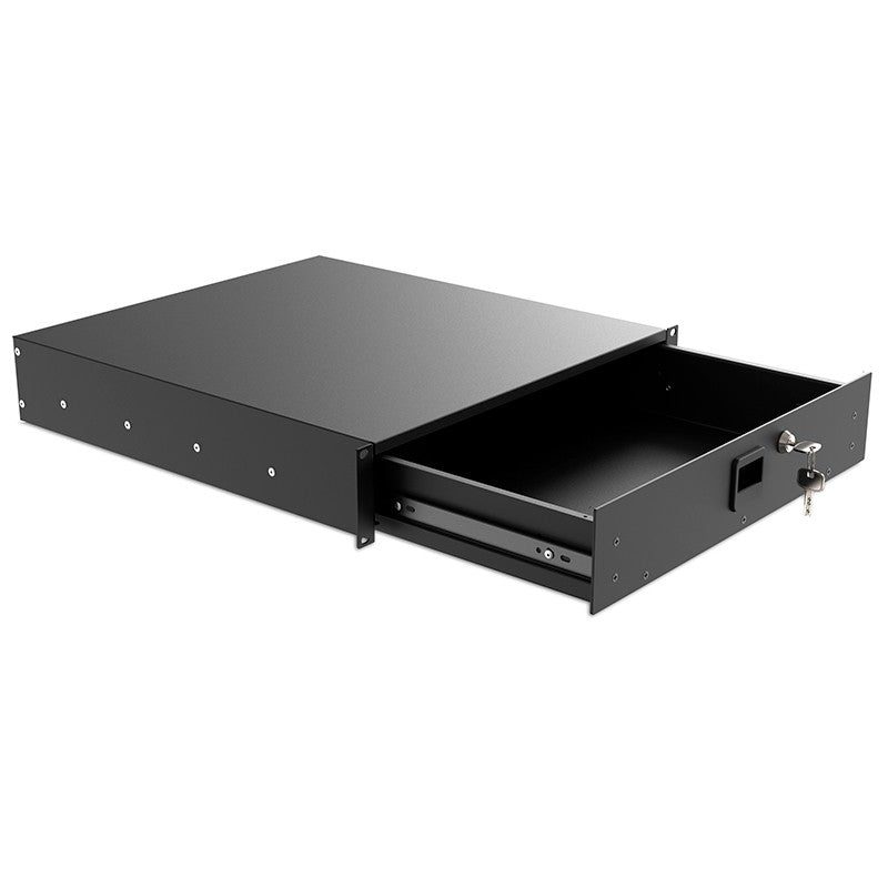 Audibax Pro Rack Drawer 2U 500 K - Cajón para Rack con Llave - Tempo Shop