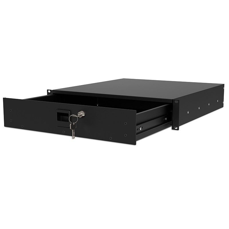 Audibax Pro Rack Drawer 2U 500 K - Cajón para Rack con Llave - Tempo Shop