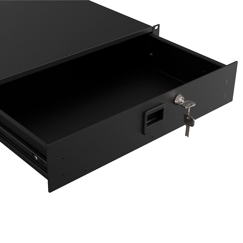 Audibax Pro Rack Drawer 2U 500 K - Cajón para Rack con Llave - Tempo Shop