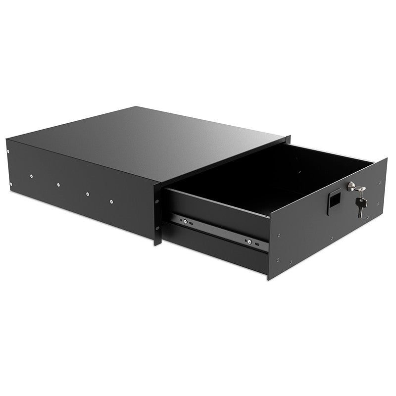 Audibax Pro Rack Drawer 3U 500 K - Cajón extraíble con llave - Tempo Shop