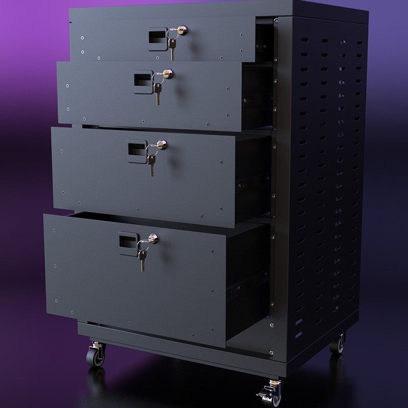 Audibax Pro Rack Drawer 3U 500 K - Cajón extraíble con llave - Tempo Shop