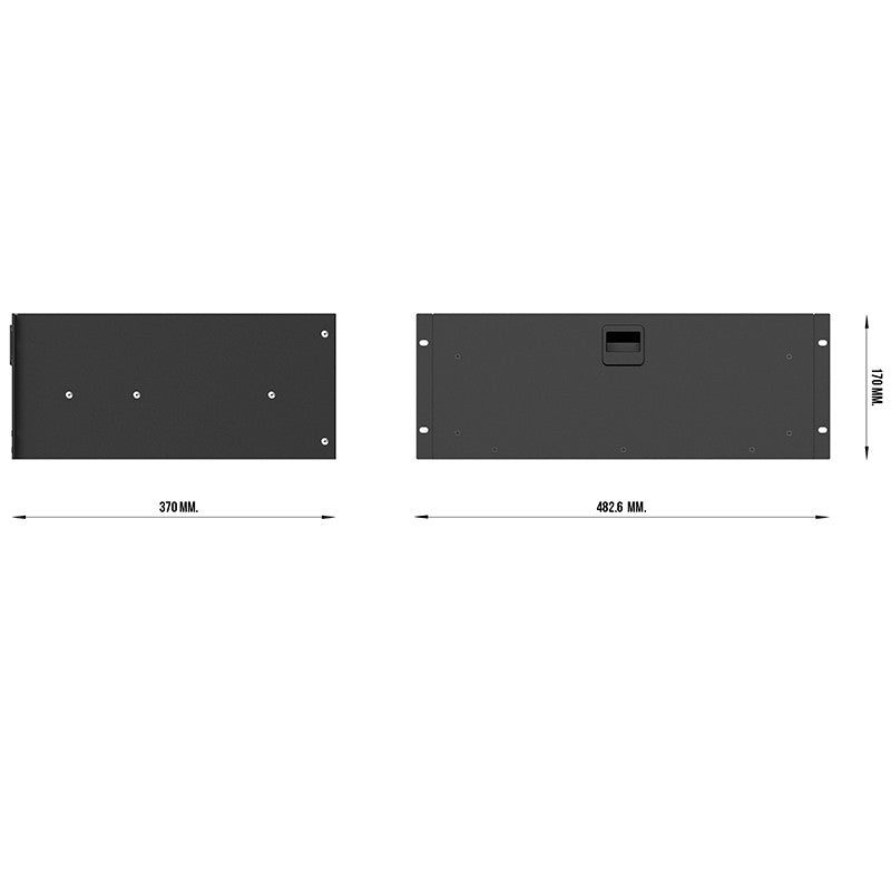Audibax Pro Rack Drawer 4U 370 - Cajón rack 19" de acero - Tempo Shop