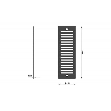 Audibax Pro Rack Panel Vent 3U 1S - Panel ventilado de acero - Tempo Shop
