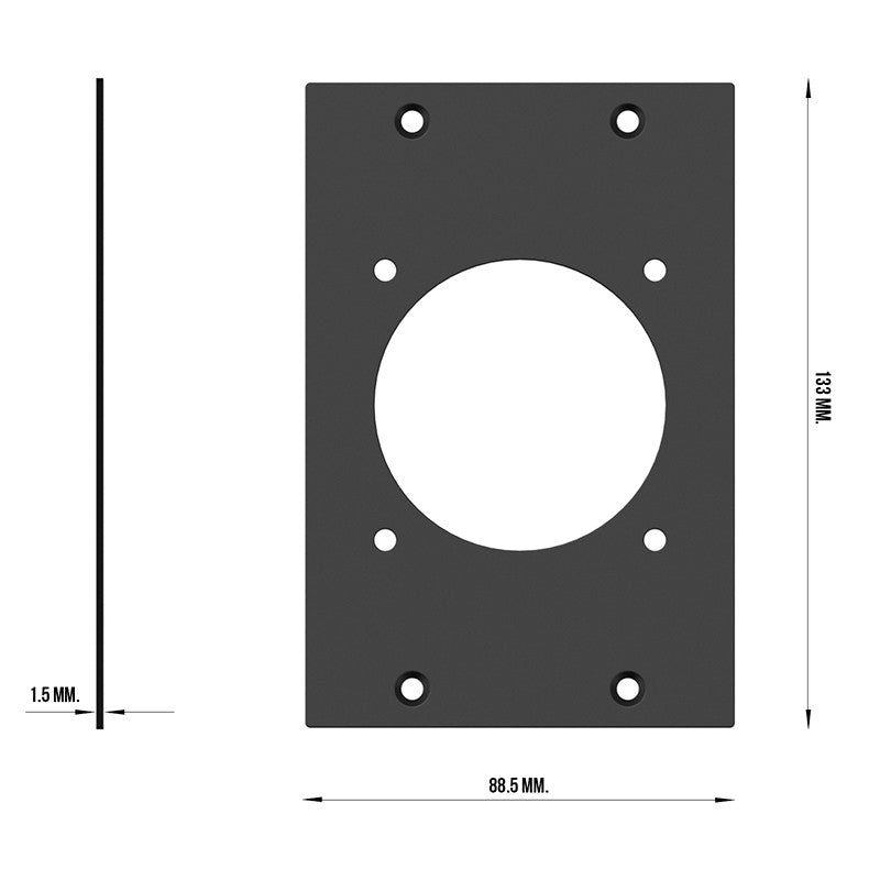 Audibax Pro Rack Schuko Panel 3U - Panel para Tomas Eléctricas - Tempo Shop