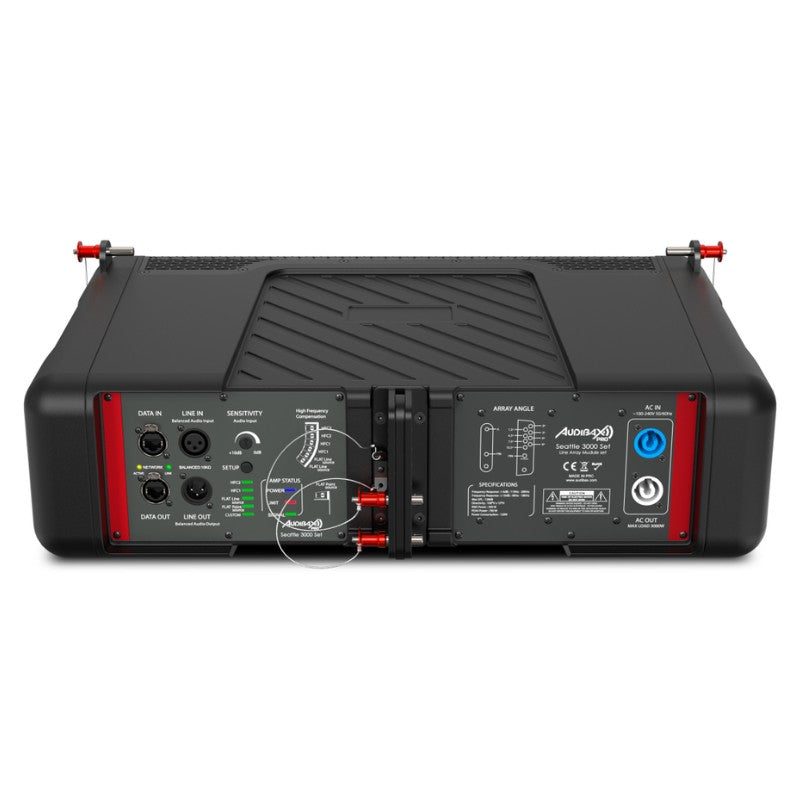 Audibax Pro Seattle 3000H - Altavoz PA activo de 2 vías (2 × 6,5" + 1", 350 W RMS, DSP con software) - Tempo Shop