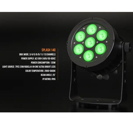 Audibax Pro Splash 140 - Foco PAR LED Profesional para Exterior con Tecnología RGBALC - Tempo Shop