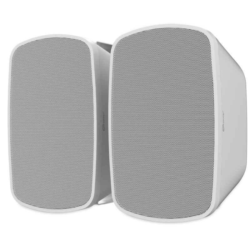 Audibax Pro Bali 5 TW - Altavoces pasivos de exterior IP65 de 5″ para pared (pareja, color blanco) con taps 100V/70V y modo 8 Ω