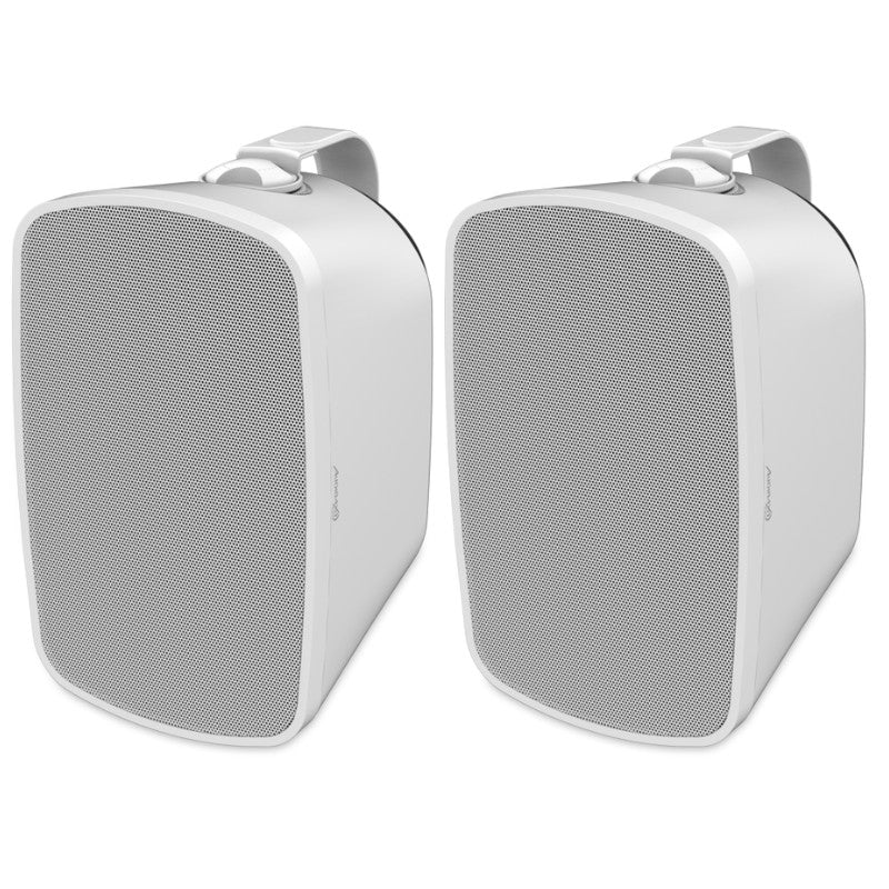 Audibax Pro Bali 5 TW - Altavoces pasivos de exterior IP65 de 5″ para pared (pareja, color blanco) con taps 100V/70V y modo 8 Ω