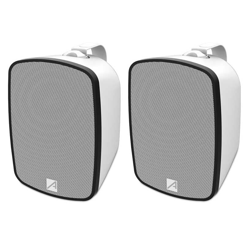 Audibax Pro Bali 6 TW - Altavoces pasivos de exterior IP65 de 6,5″ para pared (pareja) con taps 100V/70V y modo 8 Ω (color blanco)