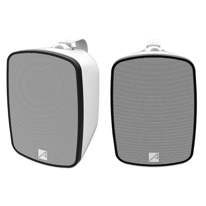 Audibax Pro Bali 6 TW - Altavoces pasivos de exterior IP65 de 6,5″ para pared (pareja) con taps 100V/70V y modo 8 Ω (color blanco)