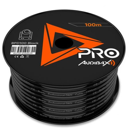 Audibax Pro BPD100 Black - Bobina Cable DMX 100m - Tempo Shop