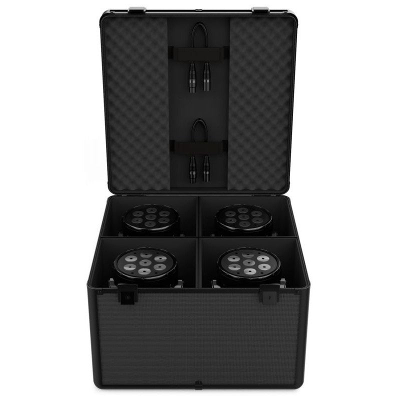 Audibax PRO - PAR - Maleta Flight Case para 4 Focos PAR 56 y Cabezas Móviles (LM70, Iowa 70, Boston) - Tempo Shop