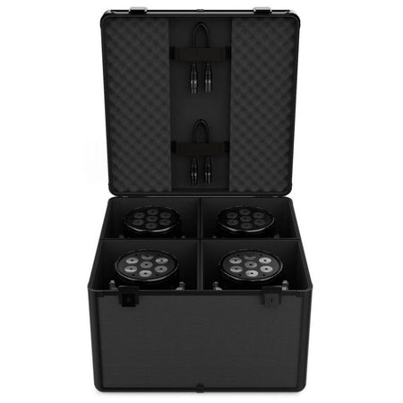 Audibax PRO - PAR - Maleta Flight Case para 4 Focos PAR 56 y Cabezas Móviles (LM70, Iowa 70, Boston) - Tempo Shop