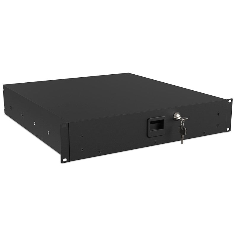 Audibax Pro Rack Drawer 2U 500 K - Cajón para Rack con Llave