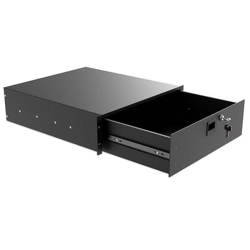 Audibax Pro Rack Drawer 3U 500 K - Cajón extraíble con llave