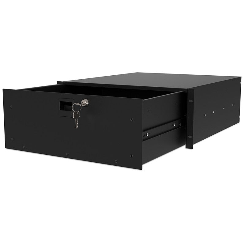Audibax Pro Rack Drawer 4U 500 K - Cajón de 19 Pulgadas con Cerradura