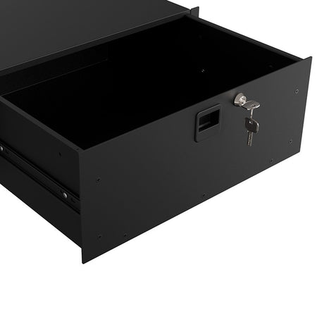 Audibax Pro Rack Drawer 4U 500 K - Cajón de 19 Pulgadas con Cerradura