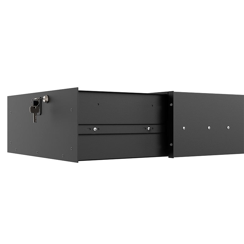 Audibax Pro Rack Drawer 4U 500 K - Cajón de 19 Pulgadas con Cerradura