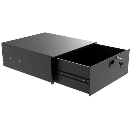 Audibax Pro Rack Drawer 4U 500 K - Cajón de 19 Pulgadas con Cerradura