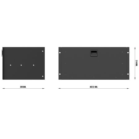 Audibax Pro Rack Drawer 5U 280 - Cajón extraíble para rack 19 pulgadas