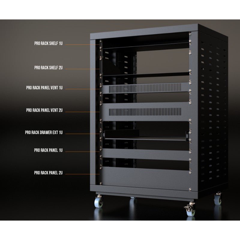 Audibax Pro Rack Panel Vent 1U - Panel de Ventilación para Rack de 1U - Tempo Shop