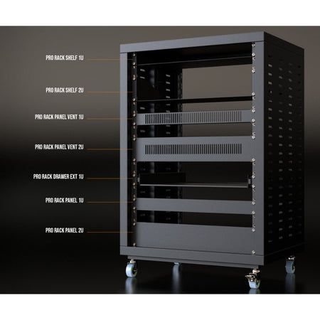 Audibax Pro Rack Panel Vent 1U - Panel de Ventilación para Rack de 1U - Tempo Shop