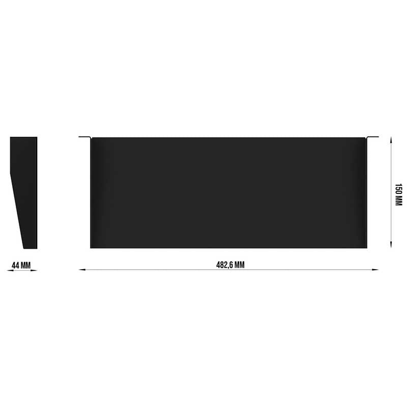 Audibax Pro Rack Shelf 1U - Bandeja metálica para Rack de 1U - Tempo Shop