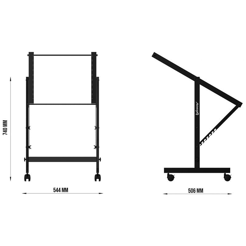Audibax Pro Rack Stand 9U - Soporte de Rack con ruedas 9U - Tempo Shop